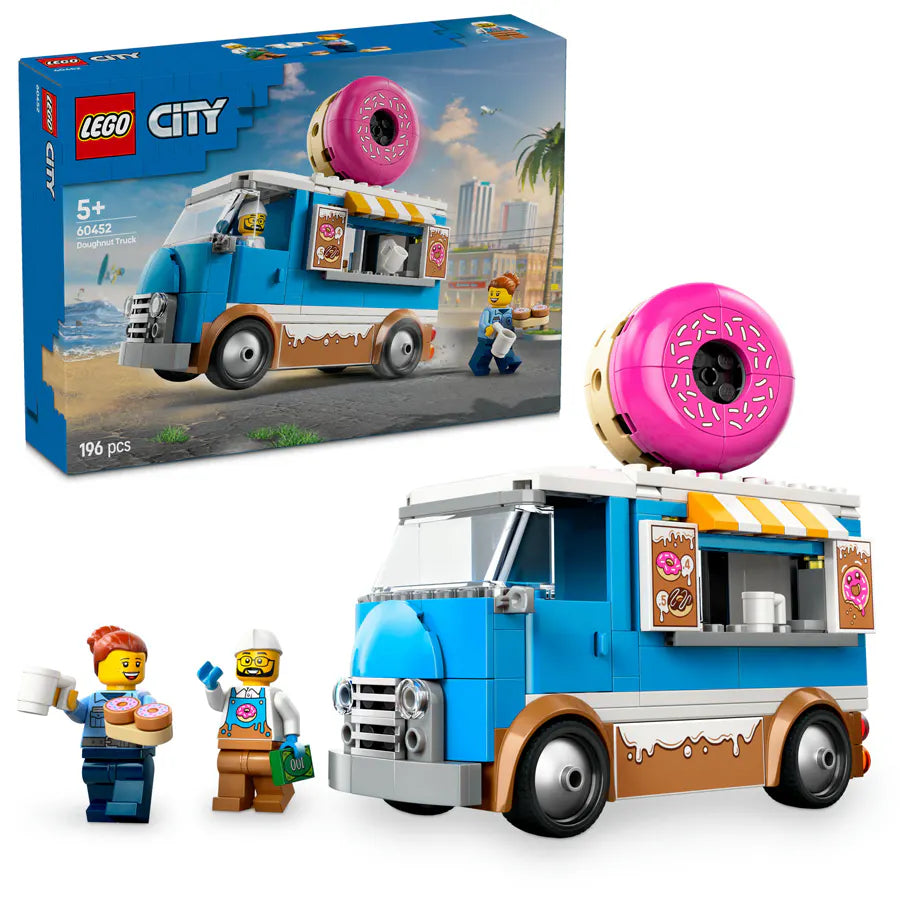 Lego City Doughnut Truck Playset Vendor Vehicle Toy
