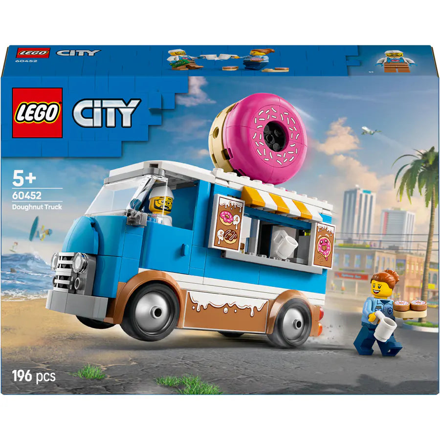 Lego City Doughnut Truck Playset Vendor Vehicle Toy