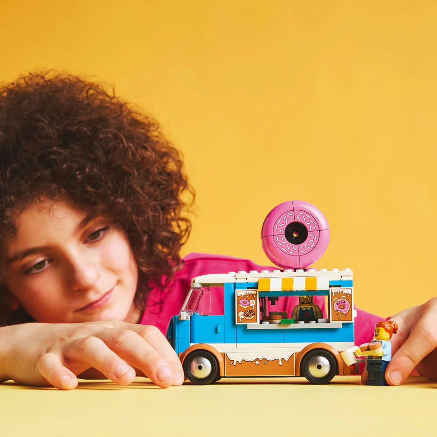 Lego City Doughnut Truck Playset Vendor Vehicle Toy