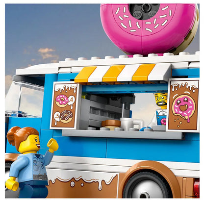 Lego City Doughnut Truck Playset Vendor Vehicle Toy