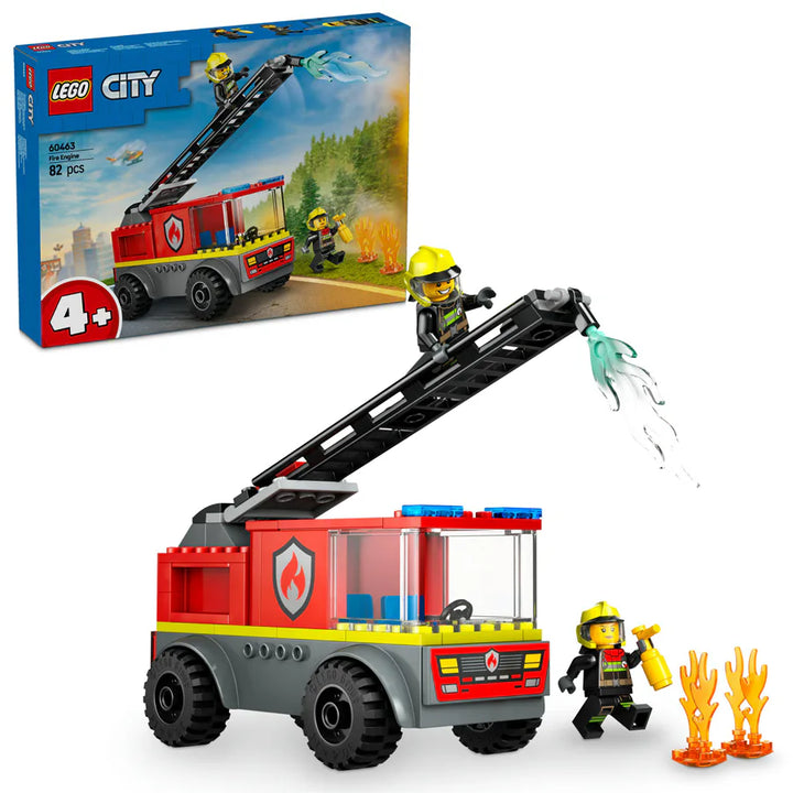 Lego City Fire Engine With Ladder Firefighter Toy Vehicle Gift