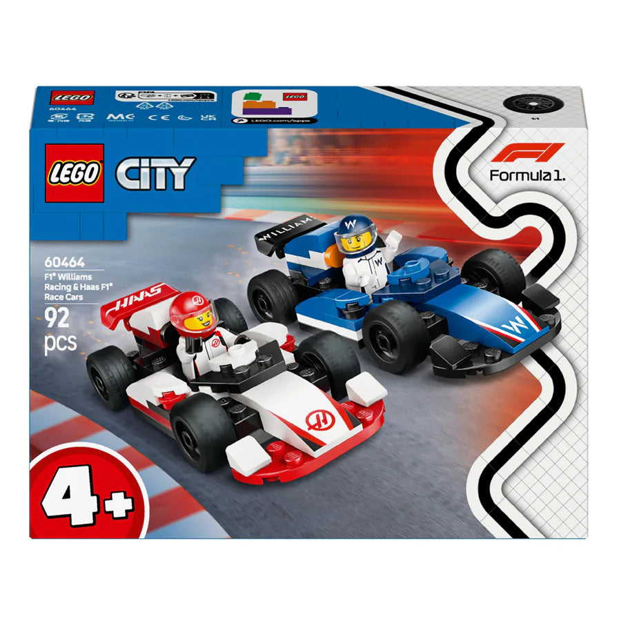 Lego F1Williams Racing & Haas F1Race Cars