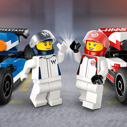 Lego F1Williams Racing & Haas F1Race Cars