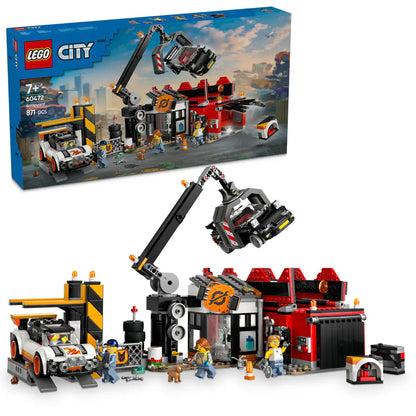 Lego Scrapyard with Cars