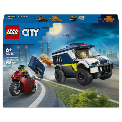 LEGO City Police Prisoner Transport Van 60479 Building Toy Set (198 Pieces)