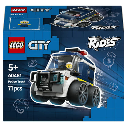 LEGO City Rides Police Truck 60481 Building Toy Set (71 Pieces)