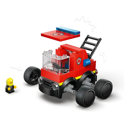 LEGO City Rides Fire Truck 60482 Building Toy Set (67 Pieces)