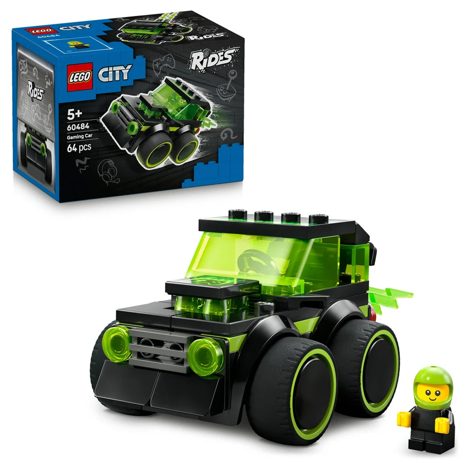 LEGO City Rides Gaming Race Car 60484 Building Toy Set (64 Pieces)