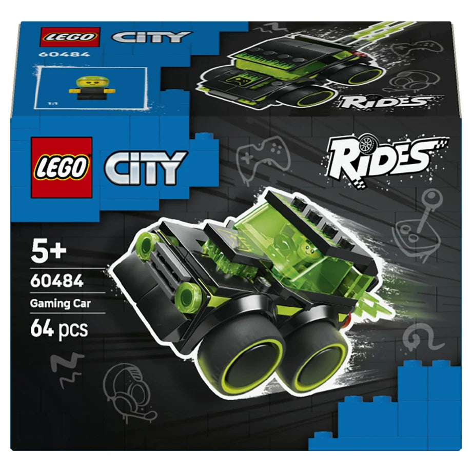 LEGO City Rides Gaming Race Car 60484 Building Toy Set (64 Pieces)