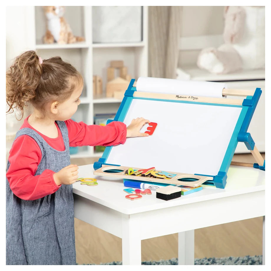 Melissa and Doug Double-Sided Magnetic Tabletop Easel