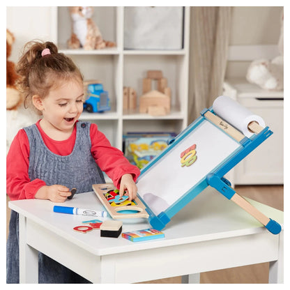Melissa and Doug Double-Sided Magnetic Tabletop Easel