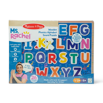 Melissa and Doug Ms. Rachel Alphabet & Phonics Sound Puzzle