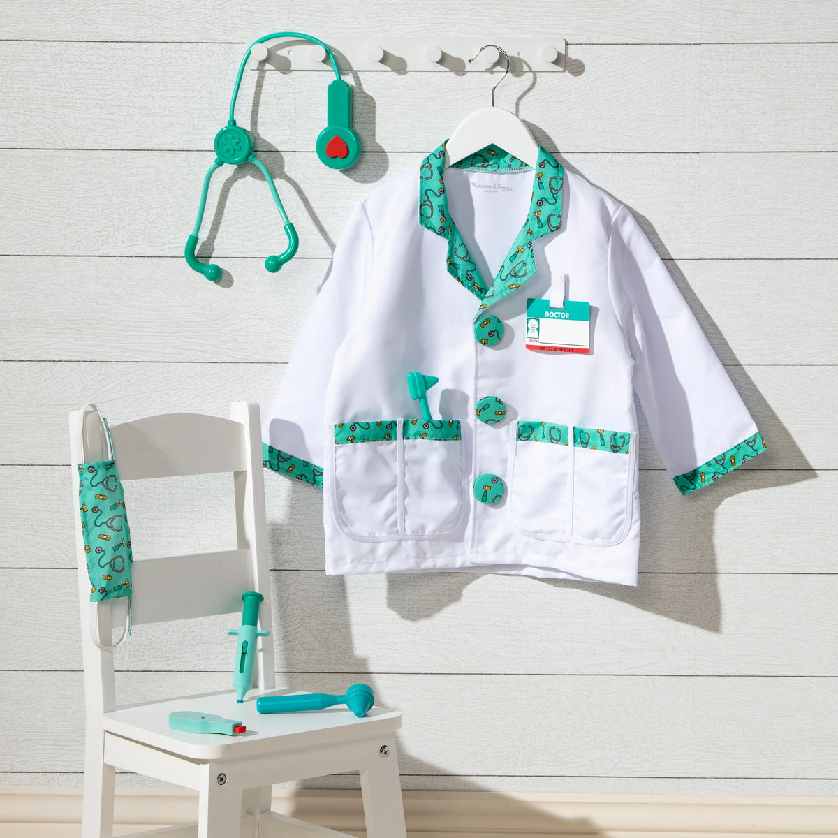 Melissa and Doug Doctor Role Play Dress-Up Costume Set