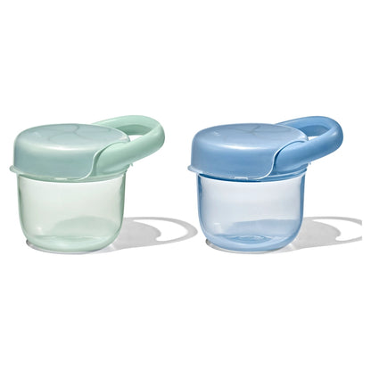 OXO Tot Snack Cup With Lid 2 Pack (Opal & Dusk)