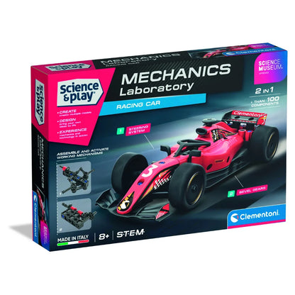 Clementoni Mechanics Formula 1 Racing Car 2-In-1 Construction Model