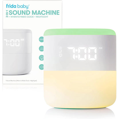 Frida Baby 3-in-1 Sound Machine + When-To-Wake Clock + Nightlight