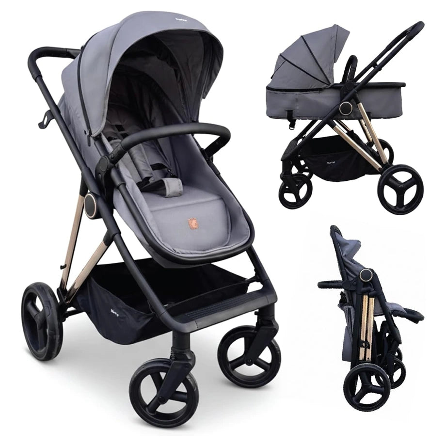 Nurtur Baby Stroller (Grey)