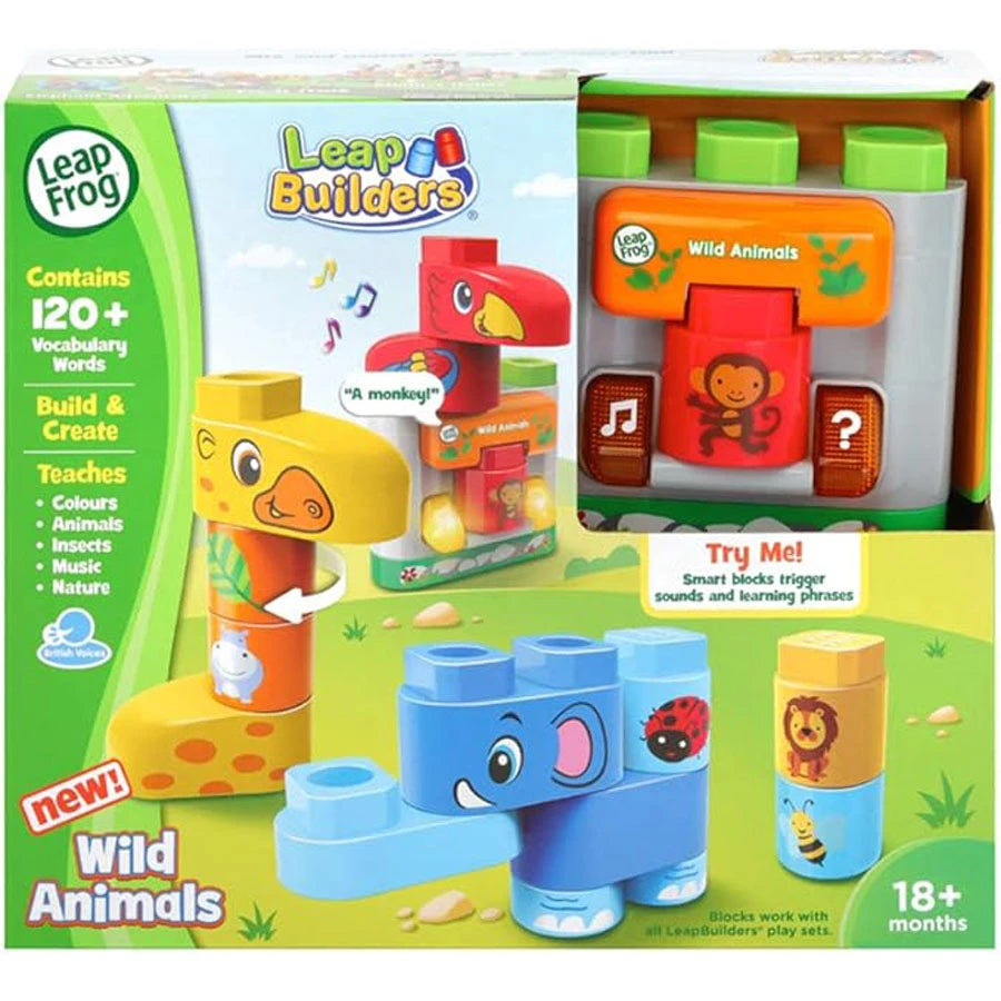 لعبة Leapfrog Block Play للحيوانات البرية لعبة Leapfrog Block Play للحيوانات البرية