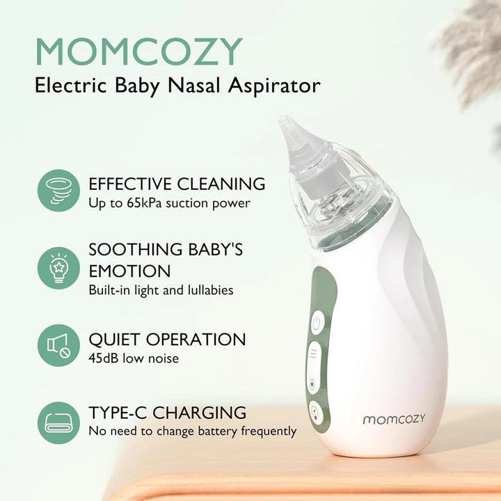 Momcozy Baby Nasal Aspirato Electrical Rechargeable with Light and Music