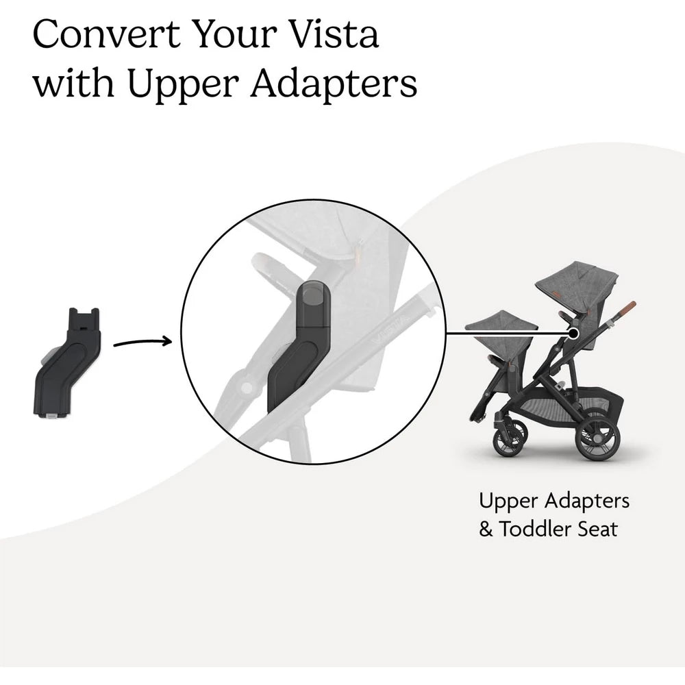محولات علوية من Uppababy لـ Vista V2/V3 لرفع مقعد الطفل محولات علوية من Uppababy لـ Vista V2/V3 لرفع مقعد الطفل