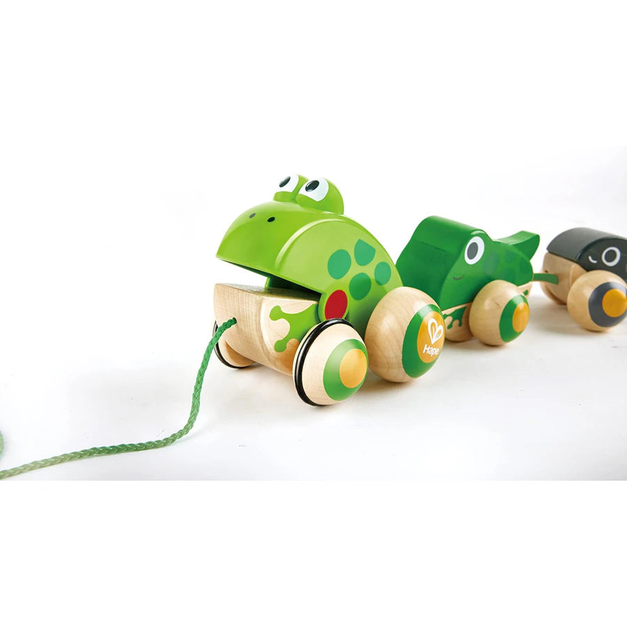 Hape Pull-Along Frog Family