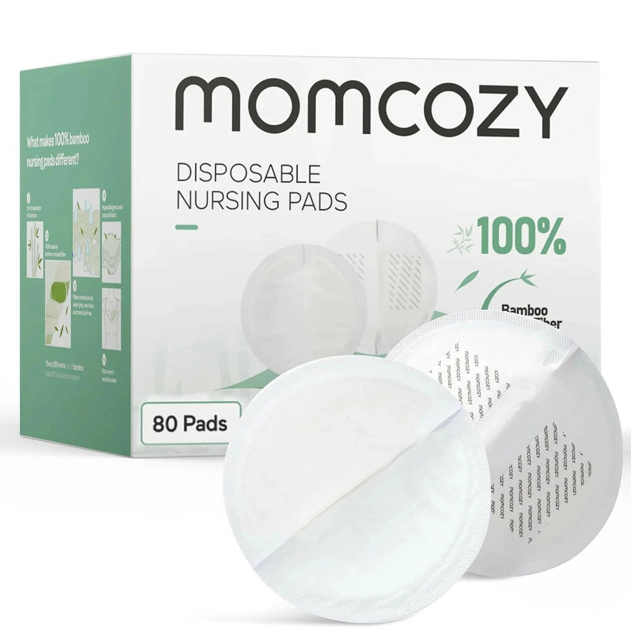 Momcozy Bamboo Fiber Disposable Nursing Pads (Pack of 80)