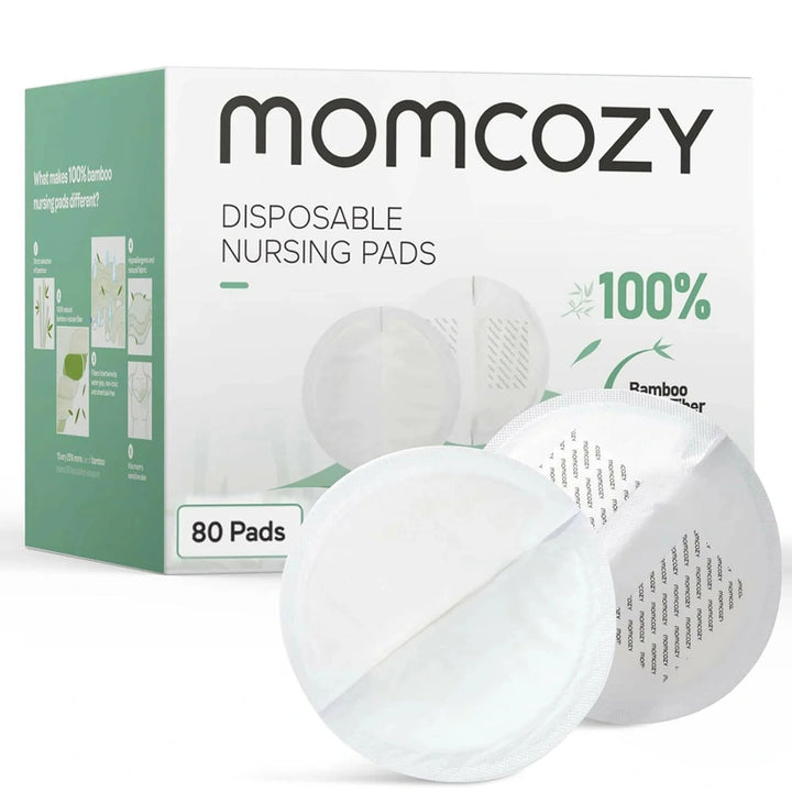 Momcozy Bamboo Fiber Disposable Nursing Pads (Pack of 80)