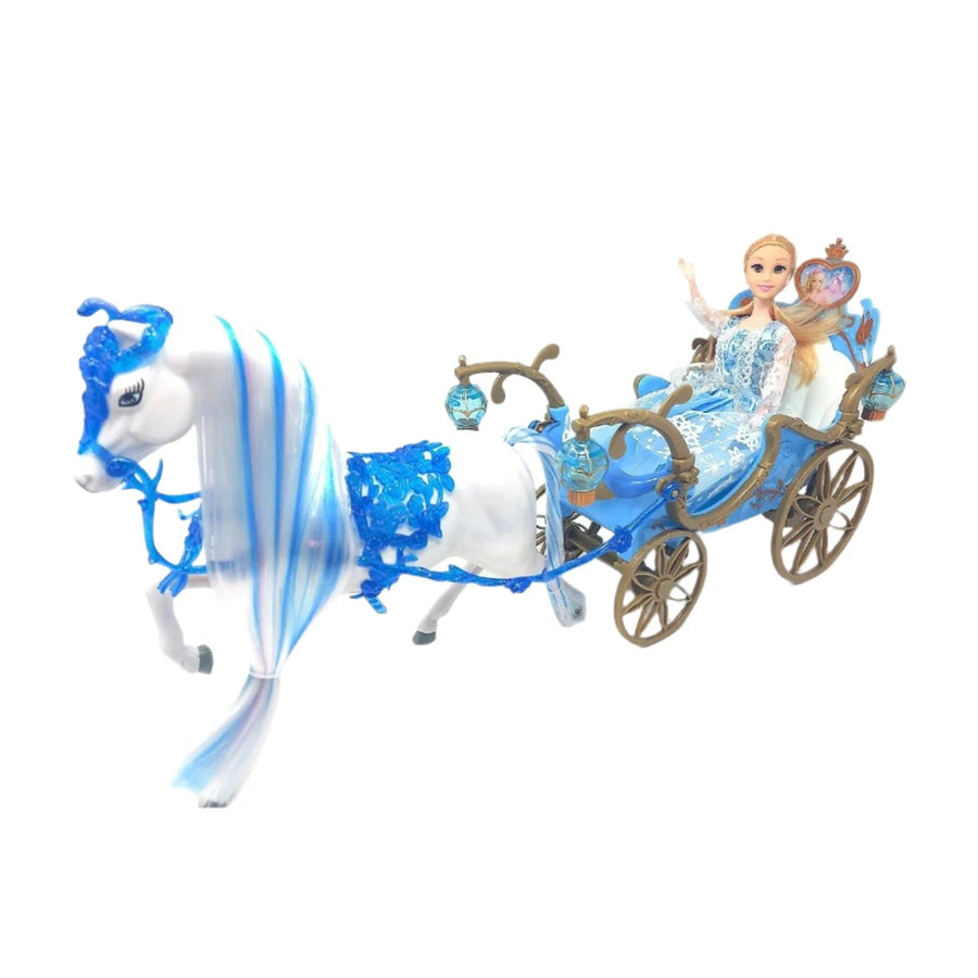 Transtem Fantasy Carriage W/Doll N Moving Carriage