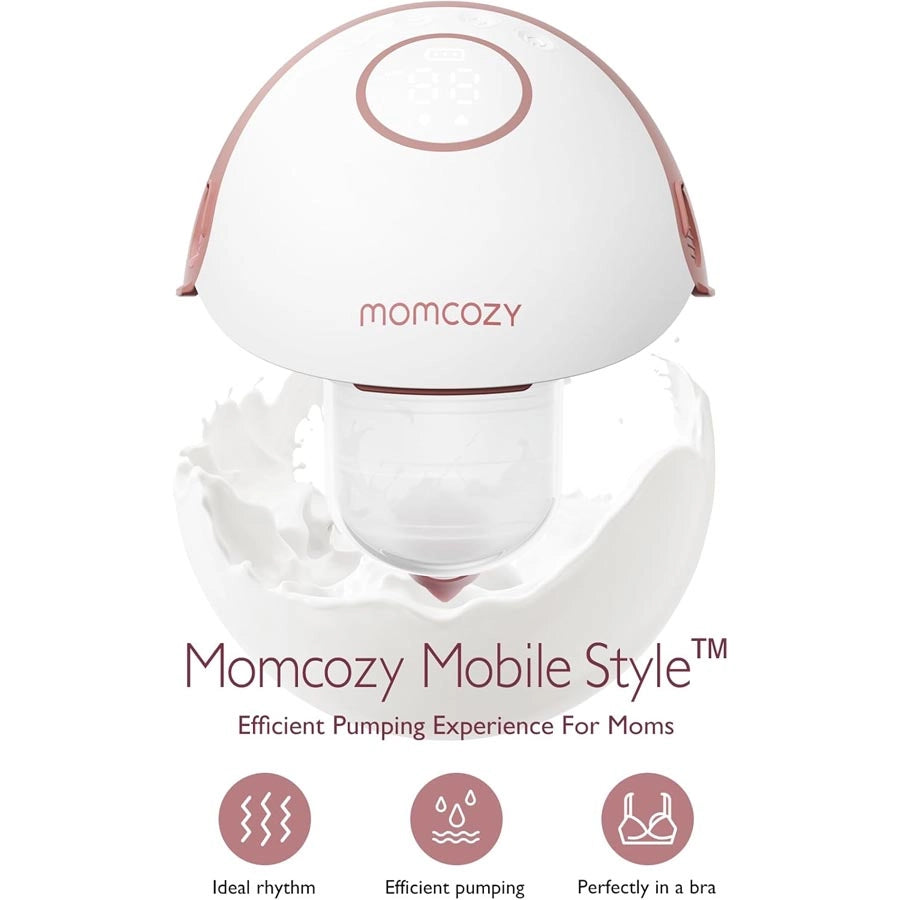 مضخة الثدي الفردية Mobile Style M6 من Momcozy (عنابي) مضخة الثدي الفردية Mobile Style M6 من Momcozy (عنابي)