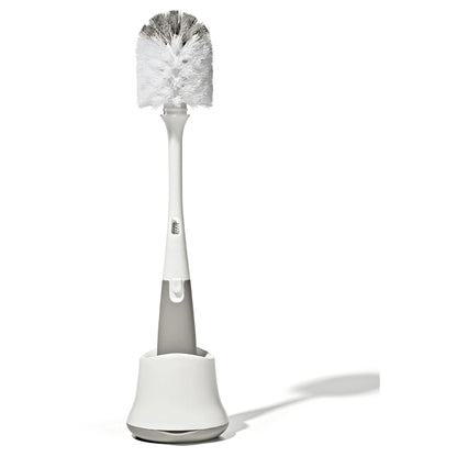 OXO Tot Bottle Brush With Detail Cleaner & Stand (Gray)