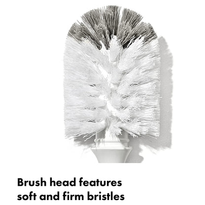 OXO Tot Bottle Brush With Detail Cleaner & Stand (Gray)