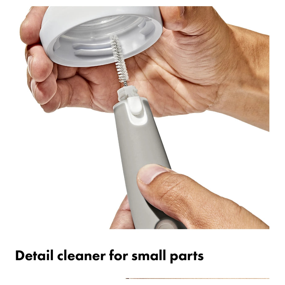 OXO Tot Bottle Brush With Detail Cleaner & Stand (Gray)