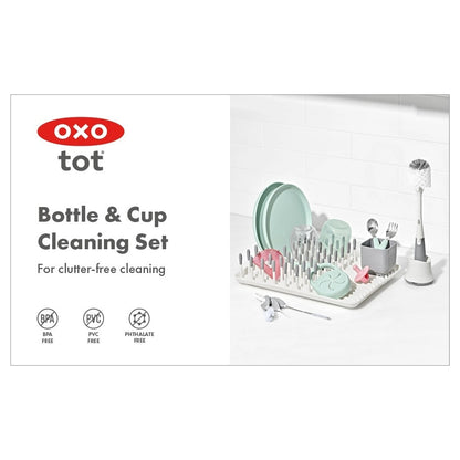 OXO TOT Bottle & Cup Cleaning Set (Gray)