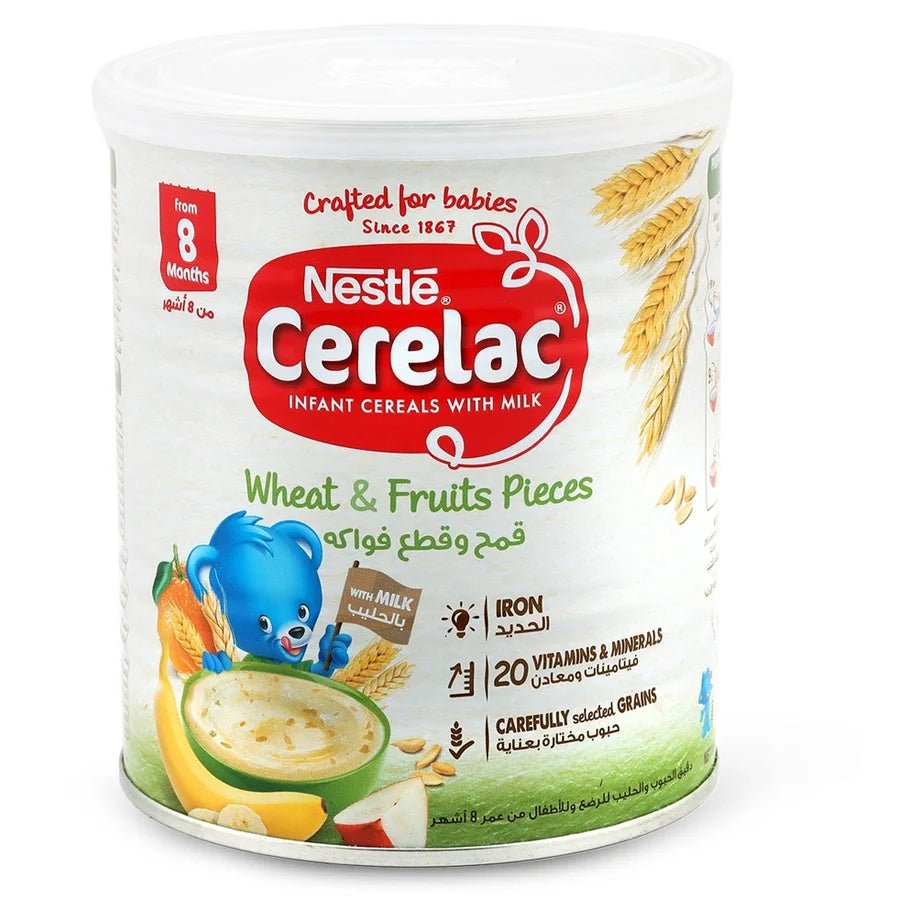 Nestlé Cerelac Wheat with Fruit Pieces Baby Cereal 400g
