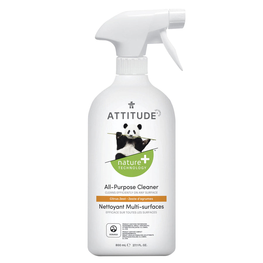 Attitude Nature+ All Purpose Cleaner, Citrus Zest 800ml