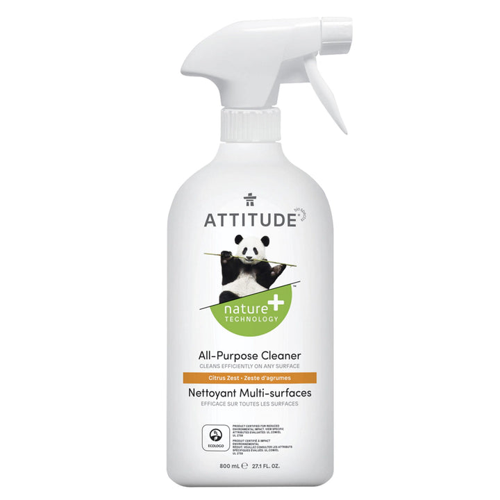 Attitude Nature+ All Purpose Cleaner, Citrus Zest 800ml