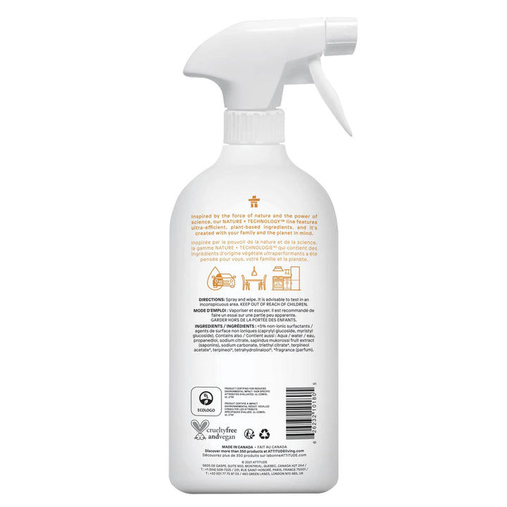 Attitude Nature+ All Purpose Cleaner, Citrus Zest 800ml