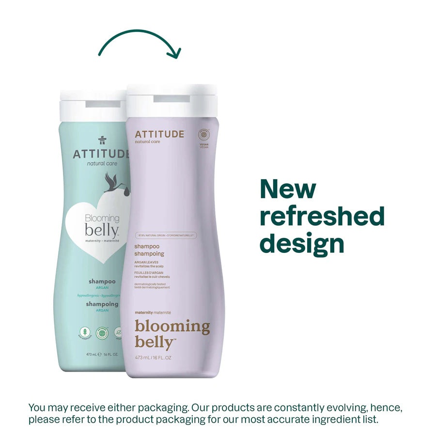 Attitude Blooming Belly Natural Argan Shampoo, 473 ml