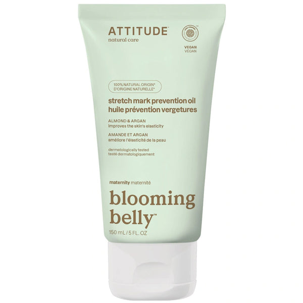 Attitude Blooming Belly Pregnancy Stretch Mark Prevention Oil Almond & Argan 150ml