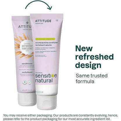 Attitude Sensitive Skin Volume & Shine Conditioner, Chamomille 240ml