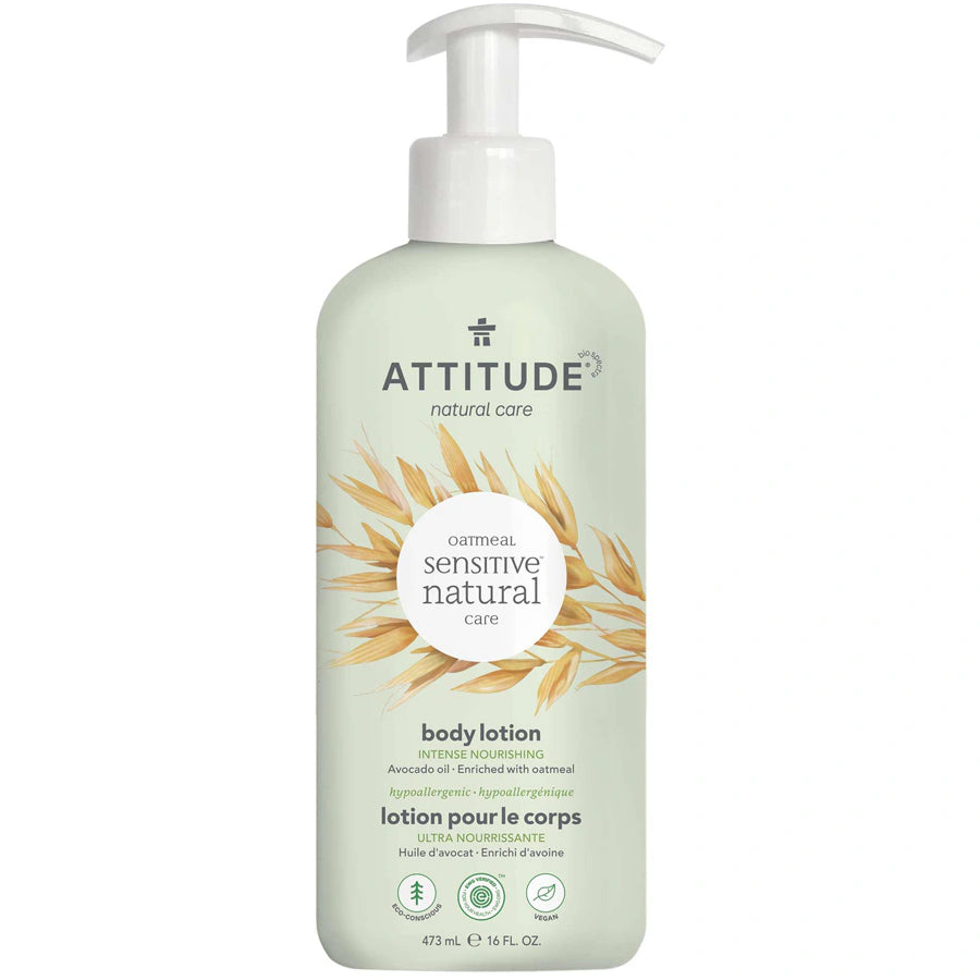Attitude Sensitive Skin Natural Body Lotion, Avocado Oil 473ml