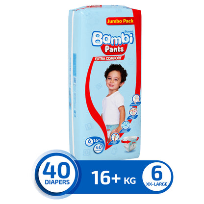 Bambi Pants Jumbo Pack Size 6 XXL +16 kg - 40's