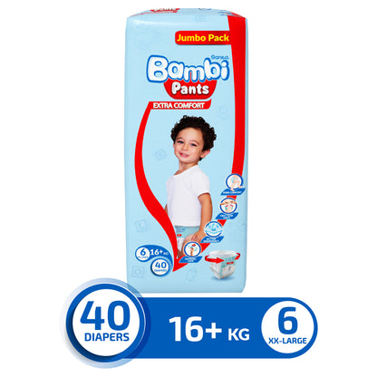 Bambi Pants Jumbo Pack Size 6 XXL +16 kg - 40's