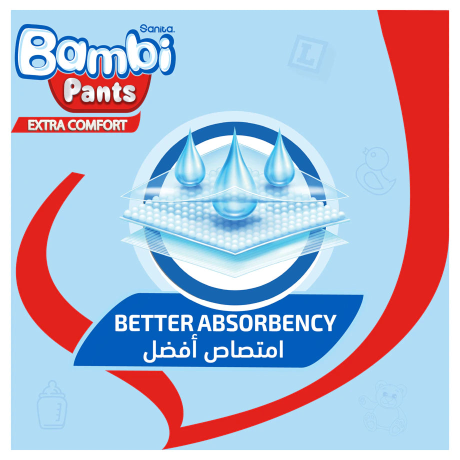 Bambi Pants Jumbo Pack Size 6 XXL +16 kg - 40's