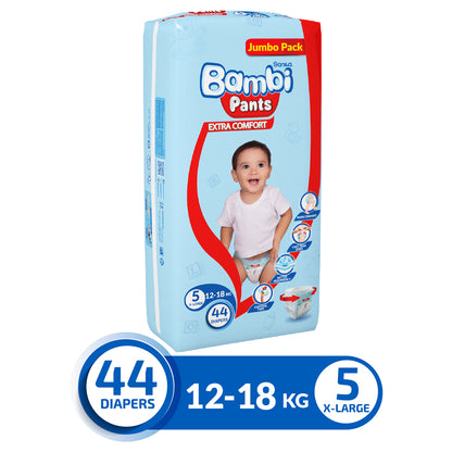 Bambi Pants Jumbo Pack Size 5 XL 12-18 kg - 44's