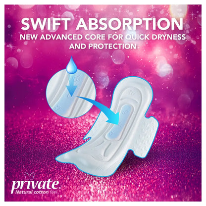 Private Maxi Pocket Night Sanitary Pads (48 pcs)