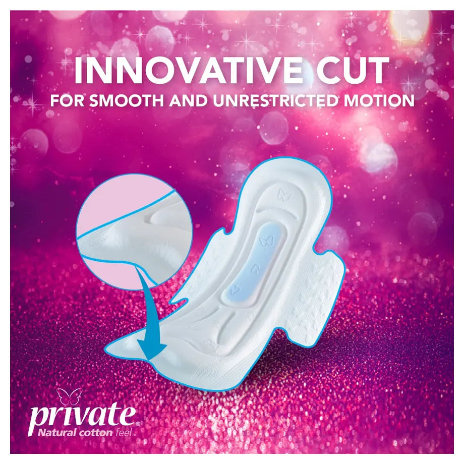 Private Maxi Pocket Night Sanitary Pads (48 pcs)