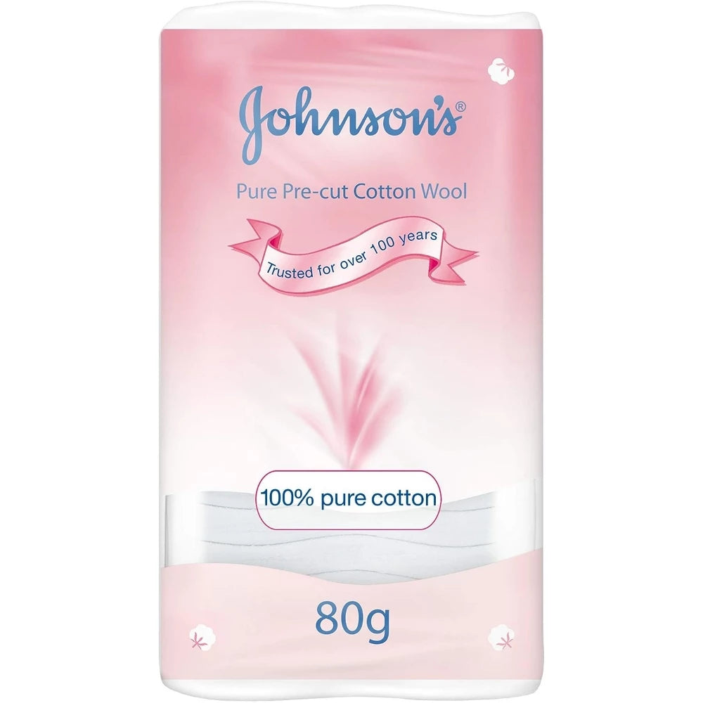 Johnsons Pure Cotton Wool 80gm