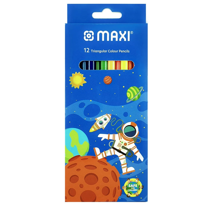 Maxi - Triangular Colour Pencils Pack of 12