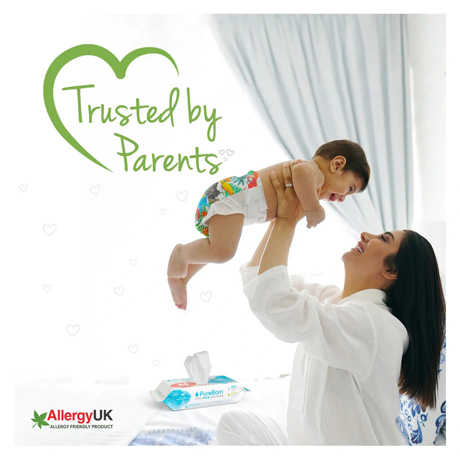 Pureborn Baby Wipes Infused with Organic Chamomile (720 Wipes)